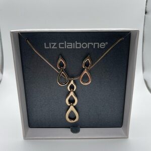 SOLD!! Liz Claiborne Necklace And Earrings Set New In Box
